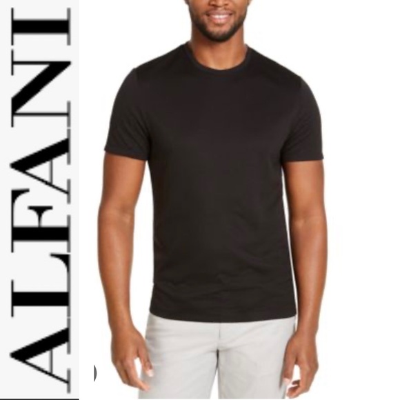 Alfani Other - Men’s Stretch Ribbed Short Sleeve T-Shirt Created For Macy’s